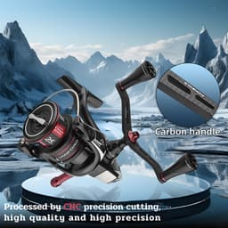 Thumbnail Gomexus tay quay máy câu cá CDH  chất liệu sợi carbon kép cho máy câu cá Shimano Vanford DAIWA Emeraldas AJING tay quay máy đứng 82/98mm  giảm jitter 3