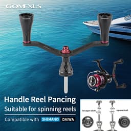 Thumbnail GOMEXUS tay quay máy câu cá Máy Câu Cá Tay Cầm Bằng Carbon 82/98mm Shimano Daiwa Abu Okuma LCDH tay quay máy đứng 1