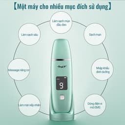 Thumbnail CkeyiN Máy Đẩy Mụn Đầu Đen Sóng Siêu Âm Làm Sạch Da Mặt Đa Năng MR561 3