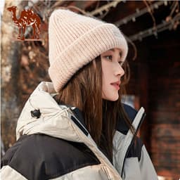 Thumbnail Mũ dệt kim CAMEL CROWN Thu đông Giải trí Bảo vệ tai ấm áp Mũ len chống gió 1
