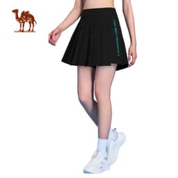 Thumbnail Váy ngắn thể thao CAMEL CROWN dành cho nữ cạp cao xếp ly nhanh khô thoáng khí Chạy bộ chống lộ 1