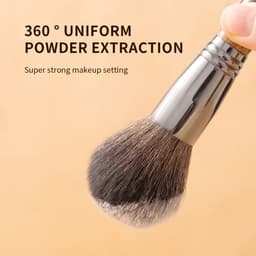 Thumbnail 【OVW】 Bộ cọ trang điểm 14 chiếc, Bàn chải phấn tóc dê, Bộ cọ phấn mắt XQ14TZ + ZW 4