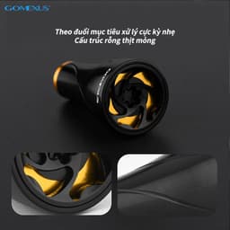 Thumbnail Tay cầm guồng quay máy câu GOMEXUS cho Shimano Sahare Vandord Daiwa Exceler fuego Ryobi Ultra power Kiki 1000-4000 A20 3