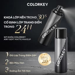 Thumbnail Xịt Khóa Đen COLORKEY Tia Sương Mềm Mại Giúp Khóa Chặt Lớp Trang Điểm Phù Hợp Mọi Loại Da 100ml 2
