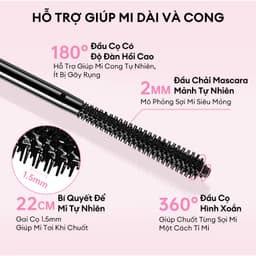 Thumbnail Mascara COLORKEY Hỗ Trợ Giúp Mi Dài Và Tơi, Tạo Cảm Giác Tự Nhiên, Nhanh Khô, Không Lem Trôi 3