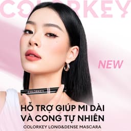 Thumbnail Mascara COLORKEY Hỗ Trợ Giúp Mi Dài Và Tơi, Tạo Cảm Giác Tự Nhiên, Nhanh Khô, Không Lem Trôi 1