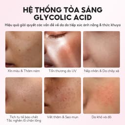 Thumbnail Combo Kem Dưỡng Glycolic Acid VIBRANT GLAMOUR Bảo vệ ban ngày + Sửa chữa ban đêm，Dưỡng trắng & Làm mờ vết thâm & Chống lão hóa & Tẩy da chết 2