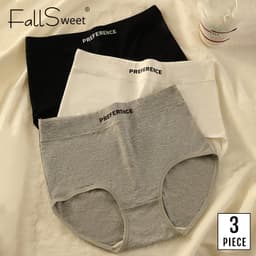 Thumbnail Fallsweet combo 3 Quần Lót cotton Mềm Mại Kháng Khuẩn Lưng Cao size m-xxl 1