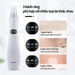 Thumbnail CkeyiN Máy hút mụn đầu đen làm sạch lỗ chân lông kèm 5 đầu hút chuyên dụng máy hút mụn cầm tay MR596 3