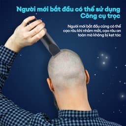Thumbnail CkeyiN Tông Đơ Cắt Tóc , Cạo Râu Điện Tử  USB Không Dây Có Thể Sạc Lại Cho Nam Và Nữ, Bộ Máy cạo râu Cắt Tóc RD017 4