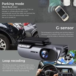 Thumbnail Elkeva 4K WiFi Ống Kính Đơn Dash Cam Xe DVR Góc Rộng Siêu Sao Tầm Nhìn Ban Đêm Vòng Ghi Âm Phụ Kiện Xe Hơi 4