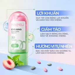 Thumbnail Viên kem đánh răng nhai MINIMELI Làm mới hơi thở tức thì 4