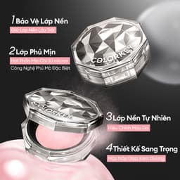 Thumbnail COLORKEY Phấn phủ dạng bột lâu trôi giới hạn Bột trang điểm tự nhiên Matte Brighten Kiểm soát dầu Trang điểm mặt lâu trôi 8g 3