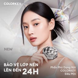 Thumbnail COLORKEY Phấn phủ dạng bột lâu trôi giới hạn Bột trang điểm tự nhiên Matte Brighten Kiểm soát dầu Trang điểm mặt lâu trôi 8g 2