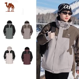 Thumbnail CAMEL CROWN Áo khoác lót lông cừu ba trong một chống gió và chống thấm nước Bộ đồ leo núi 1