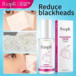 Thumbnail RtopR Mango Blackhead Remover Mask  Mặt nạ xoài RtopR kèm 50 giấy lột/ serum loại bỏ mụn đầu đen và thu nhỏ lỗ chân lông 1