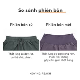 Thumbnail MOVING PEACH Quần short chạy bộ thể thao Eo cao Lưới tập luyện Quần short đi xe đạp có túi APG 3