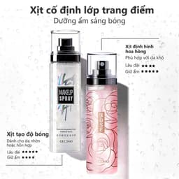 Thumbnail Xịt phun sương thiết lập trang điểm GECOMO, Xịt trang điểm vây mờ lâu trôi, dưỡng ẩm và kiểm soát dầu 100ml 3