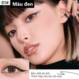 Thumbnail Gecomo Bút Kẻ Mắt Dạng gel Màu Lì Nhanh Khô Chống Thấm Nước Lâu Trôi 2