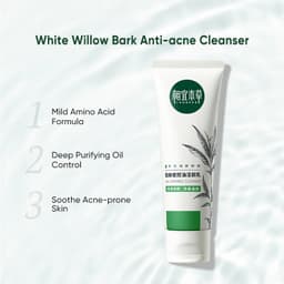 Thumbnail Sữa rửa mặt INOHERB giảm mụn chiết xuất vỏ cây liễu trắng 100g 1