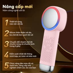 Thumbnail CkeyiN 6 trong 1 Máy Rửa Mặt Massage Tích Hợp Liệu Pháp Ánh Sáng và Nhiệt Multi-task Cleansing & Massaging Device MS004 3