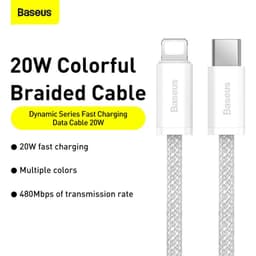 Thumbnail Dây Cáp Baseus PD 20W Nối Đầu USB-C Sang Đầu L Sạc Nhanh Hỗ Trợ Truyền Dữ Liệu 480Mbps 2
