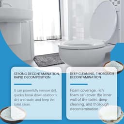 Thumbnail Chất tẩy rửa nhà vệ sinh sâu, Chất tẩy rửa nhà vệ sinh bằng bọt mới 2025, Bột tự kích hoạt để làm sạch bồn cầu, Chất tẩy rửa bồn cầu tạo bọt mạnh mẽ, Vệ sinh sâu 2