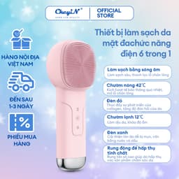 Thumbnail CkeyiN 6 trong 1 Máy Rửa Mặt Massage Tích Hợp Liệu Pháp Ánh Sáng và Nhiệt Multi-task Cleansing & Massaging Device MS004 1
