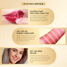 Thumbnail KIMUSE 5 Màu Tùy Chọn Peel Off Lip Stain Tattoo Lipstick Lâu trôi và không thấm nước Peel Off Lip Make Up 2