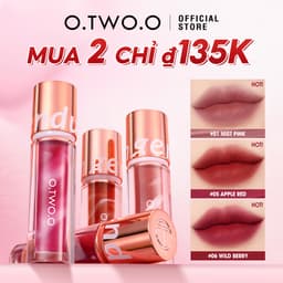 Thumbnail Son bóng lì O.TWO.O trang điểm lâu trôi chống nước chống dính cốc 1