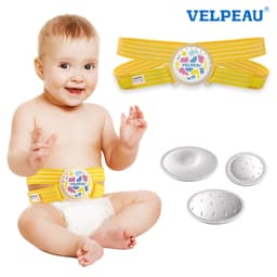 Thumbnail Velpeau Đai thoát vị rốn cho bé Sơ sinh Trẻ sơ sinh Giàn rốn Nút bụng Dây đeo phục hồi với 3 miếng nén Chống trượt 1