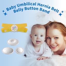 Thumbnail Velpeau Đai thoát vị rốn cho bé Sơ sinh Trẻ sơ sinh Giàn rốn Nút bụng Dây đeo phục hồi với 3 miếng nén Chống trượt 4