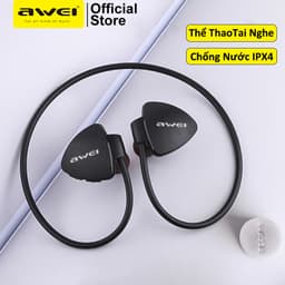 Thumbnail Tai Nghe Thể Thao Awei A847BL Đeo Cổ Bluetooth Chống Nước IPX4 Cổ Mic HD chính hãng 1
