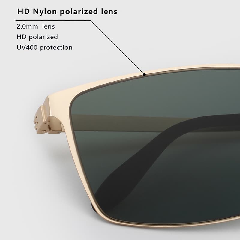 Ảnh Kính râm phân cực Nylon độ phân cực cao bằng thép không gỉ vuông VEITHDIA dành cho nam có khả năng chống tia cực tím Thích hợp cho ngoài trời V812 4