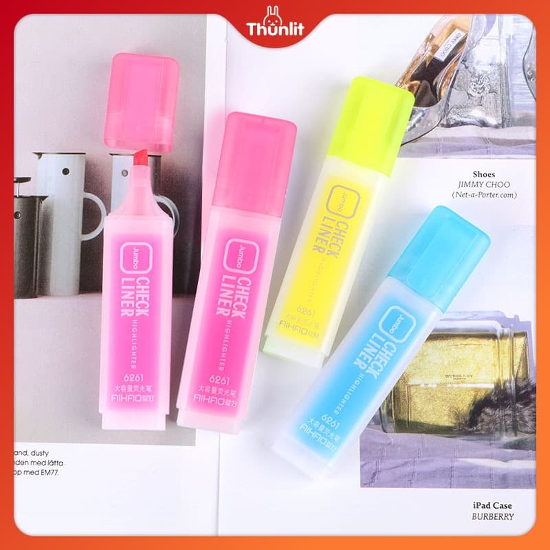 Ảnh Bút dạ quang Thunlit Bút dạ quang viết màu huỳnh quang Đồ dùng học tập Văn phòng phẩm Bút dạ quang 3