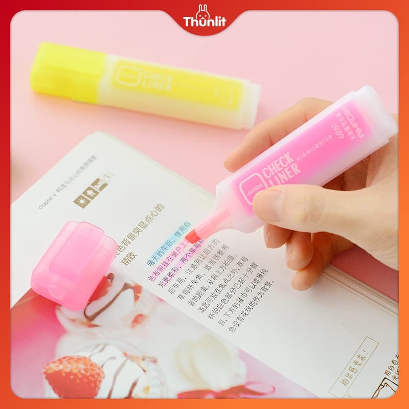 Ảnh Bút dạ quang Thunlit Bút dạ quang viết màu huỳnh quang Đồ dùng học tập Văn phòng phẩm Bút dạ quang 2