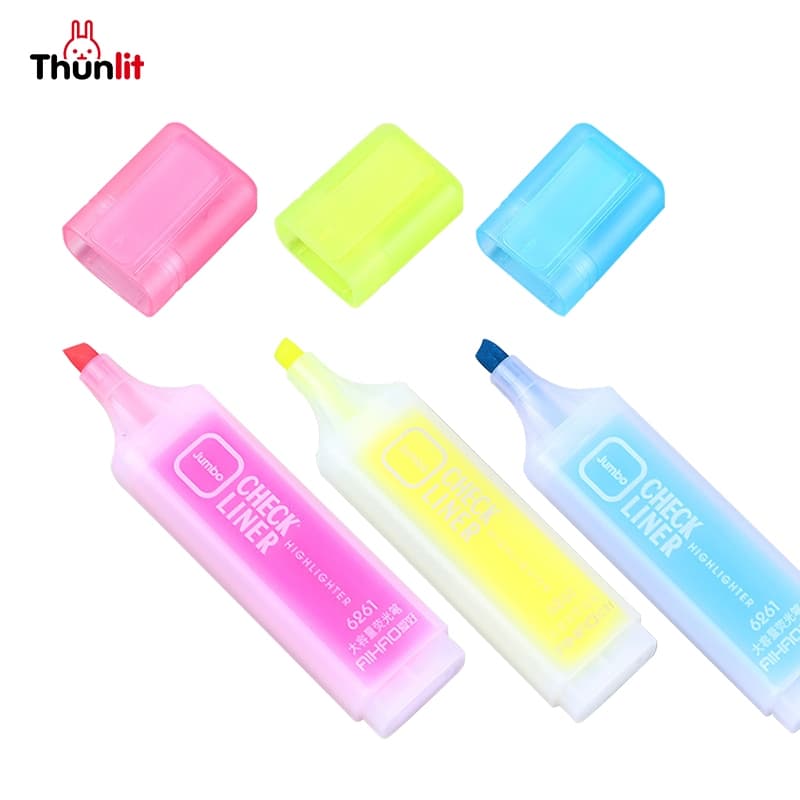 Ảnh Bút dạ quang Thunlit Bút dạ quang viết màu huỳnh quang Đồ dùng học tập Văn phòng phẩm Bút dạ quang 1