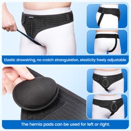 Thumbnail Đai thoát vị Velpeau dành cho nam và nữ, Phù hợp với bên trái hoặc bên phải, bẹn, quần lót hỗ trợ thoát vị Groin, phục hồi giảm đau Dây đeo có thể điều chỉnh có thể tháo rời 3