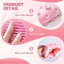 Thumbnail Miếng đệm Massage chà chân & lưng tắm, Miếng đệm làm sạch lưng chân nâng cấp 2025, Tấm chà bàn chân bằng silicon Tấm chà sàn treo tường Cốc hút tắm cho nam giới 2