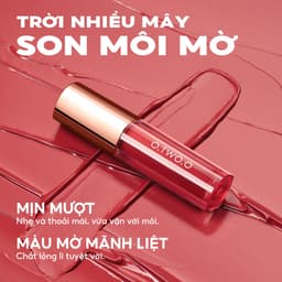 Thumbnail O.two.o 8 Màu Matte Glaze Siêu Chống Thấm Nước Lâu Dài 24 Giờ Khóa Màu Không Chuyển Đổi Mượt Mịn Mờ Hiệu Ứng Son Môi 2