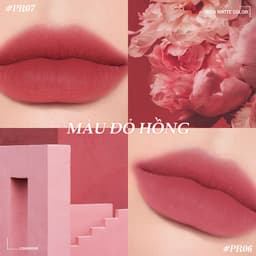 Thumbnail O.two.o 8 Màu Matte Glaze Siêu Chống Thấm Nước Lâu Dài 24 Giờ Khóa Màu Không Chuyển Đổi Mượt Mịn Mờ Hiệu Ứng Son Môi 4