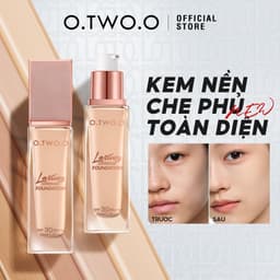 Thumbnail O.two.o Liquid Foundation Bảo hiểm cả ngày Kiểm soát dầu Nhẹ Không nổi Bột trang điểm mờ không tì vết độ phân giải cao 157g 1