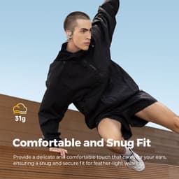 Thumbnail Tai nghe tai mở SoundPEATS RunFree (Màu xám) Tai nghe dẫn truyền không khí Trình điều khiển 16,2mm Thời gian chơi 14 giờ với băng đô Tai nghe thể thao Bluetooth 5.3 3