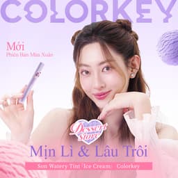 Thumbnail Son môi COLORKEY lì ánh nước chống nước chống dính cốc màu 1.8g 2