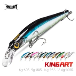 Thumbnail Kingdom Hot Jerkbaits Mồi Câu Cá 60mm 6g 80mm 9g 95mm 14g 105mm 18.6g Chìm Minnow Dụ Mồi Cứng Mồi Câu Cá Mồi Wobblers 1