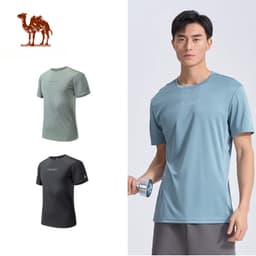 Thumbnail Camel CROWN Thể Thao Nhanh Khô Áo Thun Nam Mỏng Thoáng Khí Chạy Bộ Chống Nắng Tay Ngắn 1