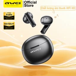 Thumbnail Tai nghe bluetooth gaming Awei T87 không dây Thể Thao có Mic HD Bass Âm Thanh HIFI 1