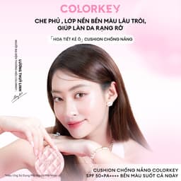 Thumbnail COLORKEY SPF50+ Cushion Chống Nắng Kẻ Ô Hồng, Mỏng Nhẹ Giữ Lớp Make-up Lâu Trôi, 11g 2