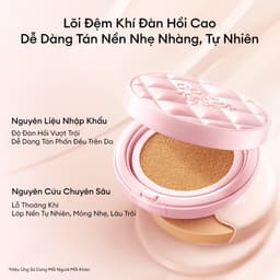 Thumbnail COLORKEY SPF50+ Cushion Chống Nắng Kẻ Ô Hồng, Mỏng Nhẹ Giữ Lớp Make-up Lâu Trôi, 11g 4