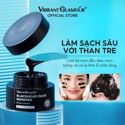 Thumbnail Mặt nạ than tre VIBRANT GLAMOUR lột mụn đầu đen mũi làm sạch sâu thu nhỏ lỗ chân lông dưỡng ẩm kiểm soát dầu cho da 30g 1